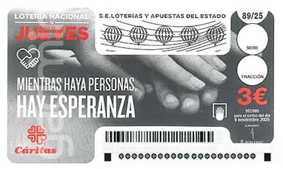 Décimo de Lotería Nacional del jueves 6 de noviembre de 2025.