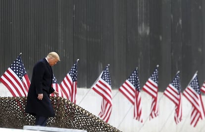 El presidente Donald Trump, durante su visita a Texas, este martes. 