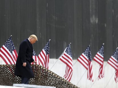 El presidente Donald Trump, durante su visita a Texas, este martes. 