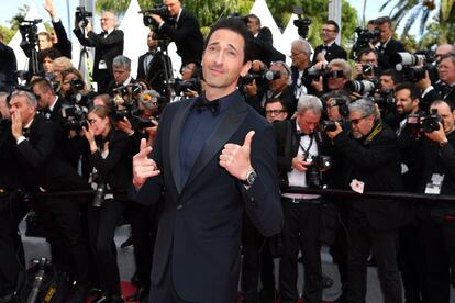 Adrien Brody en el estreno de la película 'Érase una vez...en Hollywood'. 