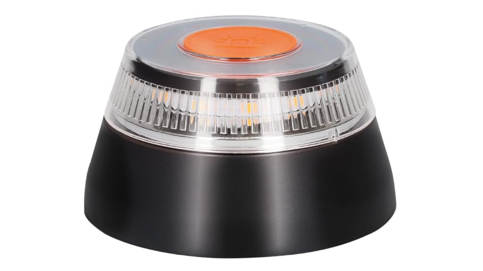 Luz de emergencia V16 homologada resistente a fuertes vientos.