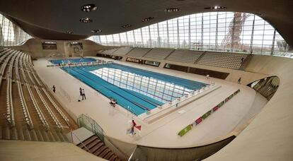 Centro acuático construído para los Juegos Olímpicos de Londres (2012).