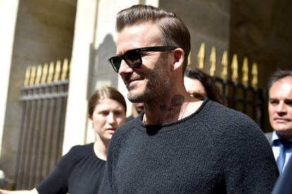 David Beckham, siempre fiel a su cita con Louis Vuitton.