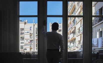 Valls, en su domicilio del Eixample, en la capital catalana.