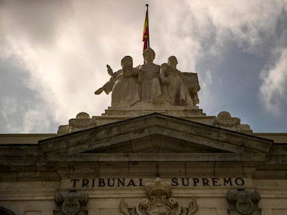 Fachada del Tribunal Supremo, en Madrid.