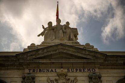 Fachada del Tribunal Supremo, en Madrid.