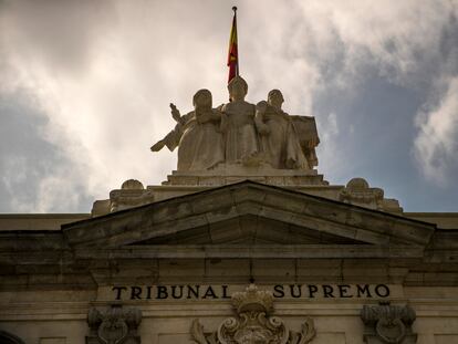 Fachada del Tribunal Supremo, en Madrid.