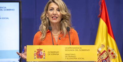 Yolanda Díaz, vicepresidenta segunda del Gobierno y ministra de Trabajo y Economía Social.