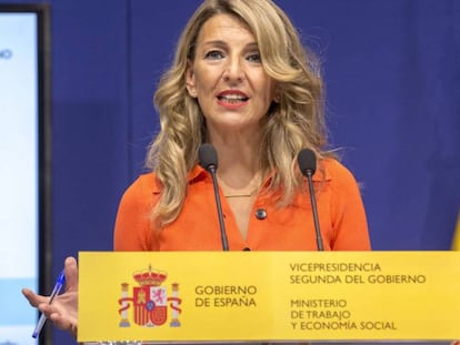 Yolanda Díaz, vicepresidenta segunda del Gobierno y ministra de Trabajo y Economía Social.