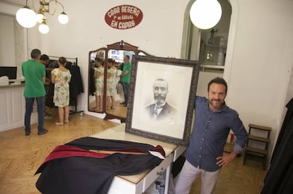 Interior of Capas Seseña, a store specializing in traditional Spanish capes