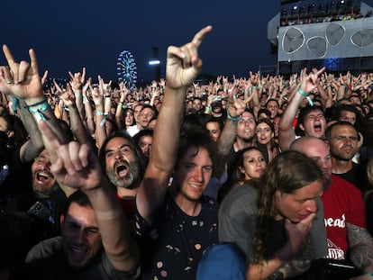 Espectadores en un concierto en el festival Mad Cool (Madrid).