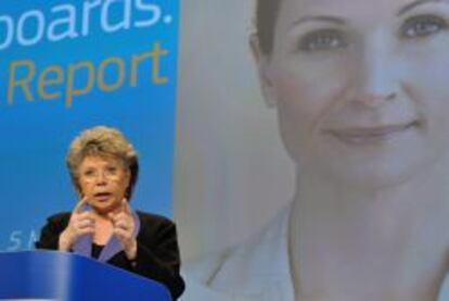 Viviane Reding, comisaria de Justicia de la UE.