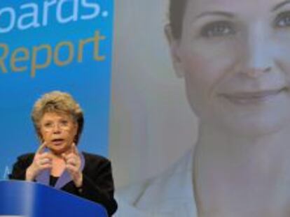 Viviane Reding, comisaria de Justicia de la UE.
