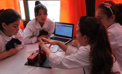 Estudiantes de primaria en Uruguay.