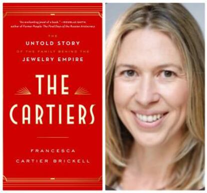 El libro 'Los Cartier' y su autora, Francesca Cartier Brickell.