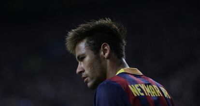 Neymar durante el partido