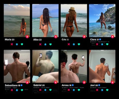 Imágenes de Tinder seleccionadas por Matilde Duarte para su libro 'Match'.