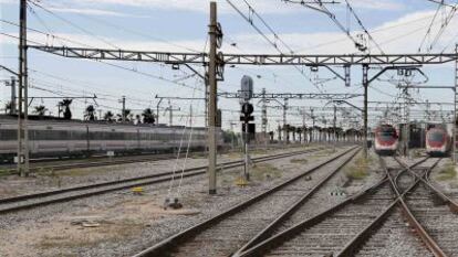 Infraestructura ferroviaria del Adif.