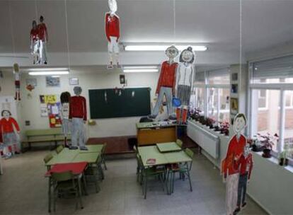 Aula del colegio privado Nuestra Señora de Loreto, en el que todos sus alumnos de 6º de Primaria han aprobado la prueba.