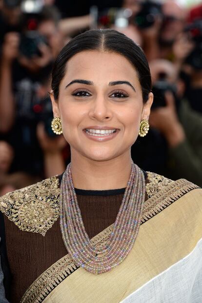 Otra de las miembros del jurado de Cannes, la starlett de Bollywood Vidya Balan.