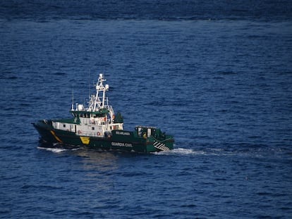 Patrullera de altura de la Guardia Civil 'Río Arlanza' que realizó labores de apoyo el 28 de julio en Ceuta.