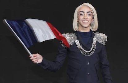 Bilal Hassani, como representante de Francia en la edición de Eurovisión de 2019.