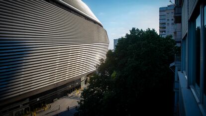 Exterior del Bernabéu el pasado 29 de mayo, durante el concierto de Taylor Swift.