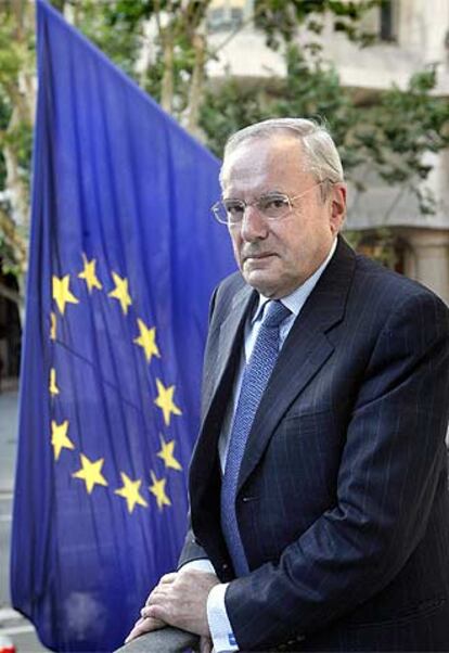 Jacques Barrot, en la sede de la Comisión en Barcelona.