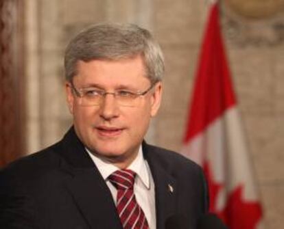 En la imagen, el primer ministro canadiense, Stephen Harper. EFE/Archivo