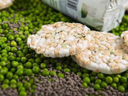 Las tortitas de arroz con guisantes y lentejas de Cerealto Siro Foods,  inspiradas con inteligencia artificial.