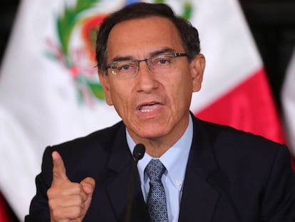 Vizcarra, durante la ceremonia de este martes.