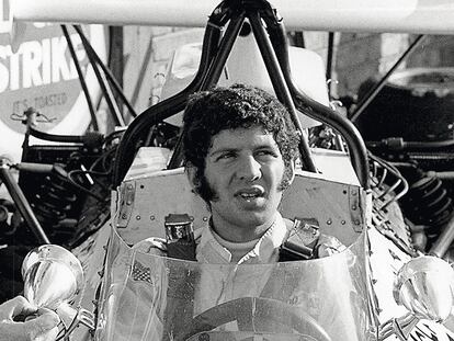 El piloto Jody Scheckter —Bebé Oso, The Pooh— en el Gran Premio de Sudafrica en Kyalami.