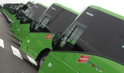 Presentación de modelos de autobuses interurbanos de Madrid. EFE/Archivo