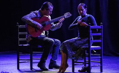 Juan Diego Mateos y Belén Maya, este jueves en el Festival de Jerez.