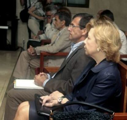 Ant&ograve;nia Munar y Miquel Nadal, en la segunda sesi&oacute;n del juicio.