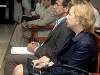 Ant&ograve;nia Munar y Miquel Nadal, en la segunda sesi&oacute;n del juicio.