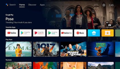 Interfaz de Android TV