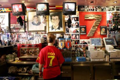 Interior del bar Sete, propiedad de Luis Figo, en Vilamoura.