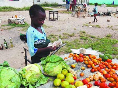 El kilo de tomates se vendía a millones de dólares el pasado miércoles en Harare.