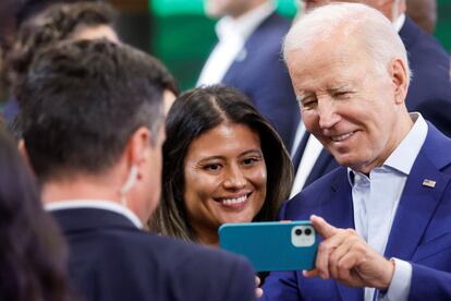 El presidente de EE UU, Joe Biden, durante un acto en Nuevo México el 9 de agosto.