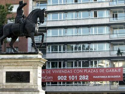 Promoció d'habitatges al passeig de la Castellana de Madrid.