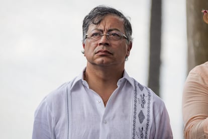 Gustavo Petro en Caloto, Cauca, el 30 de julio de 2025.