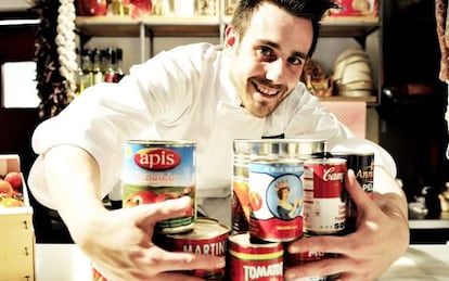 Pau Corderas, el chef de Pepa Tomate, en Barcelona.