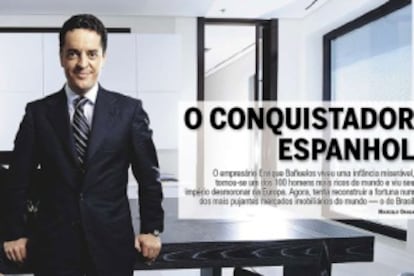 Bañuelos, en la portada de la revista brasileña 'Exame'.