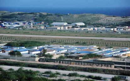 La base de la Misión para Somalia de la Unión Africana, en Mogadiscio.