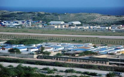 La base de la Misión para Somalia de la Unión Africana, en Mogadiscio. 