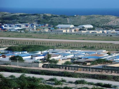 La base de la Misión para Somalia de la Unión Africana, en Mogadiscio. 