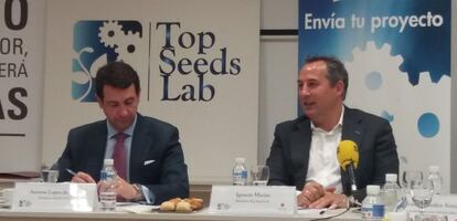 El presidente de Segittur, Antonio L&oacute;pez de &Aacute;vila, y el presidente de Top Seed Lab, Ignacio Mac&iacute;as.