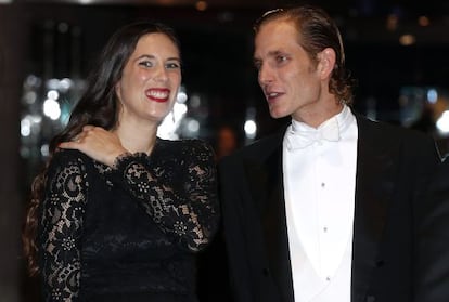 Tatiana Santo Domingo y Andrea Casiraghi, en el Día Nacional de Mónaco el pasado 19 de noviembre.