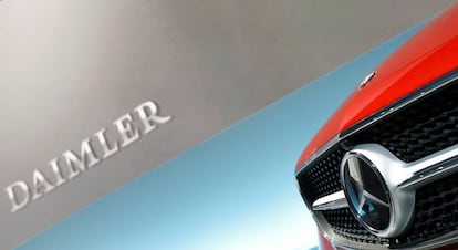 Autom&oacute;vil Mercedes, mostrado durante la conferencia anual de Mercedes Daimler AG en Stuttgart el pasado febrero.